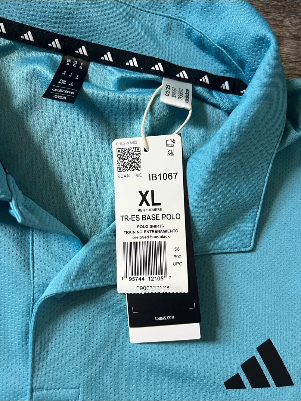 Adidas Train Essentials AEROREADY Polo Shirt-Size XL